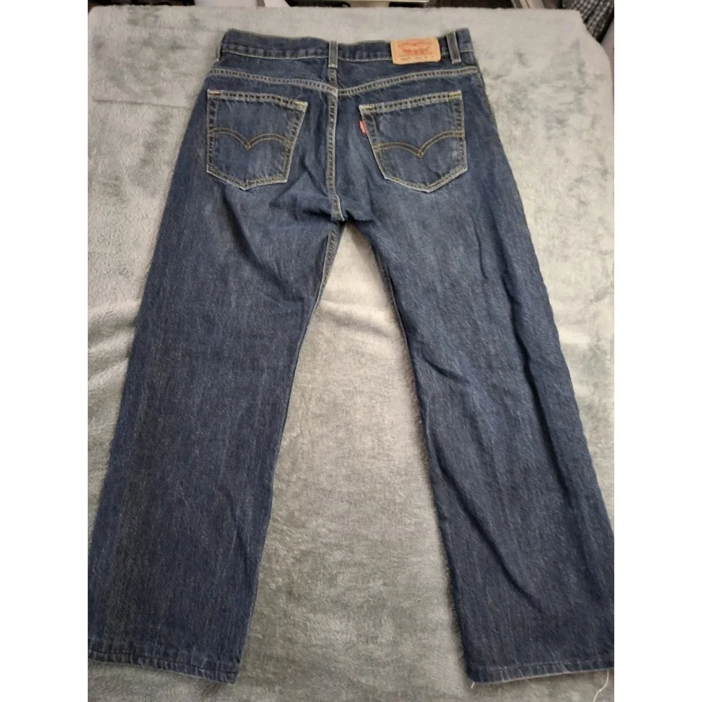 Levis 505 Regular Jeans Boys 30x30‎ 20 Reg Dark Blue Straight Leg.